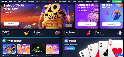 1win online casino India